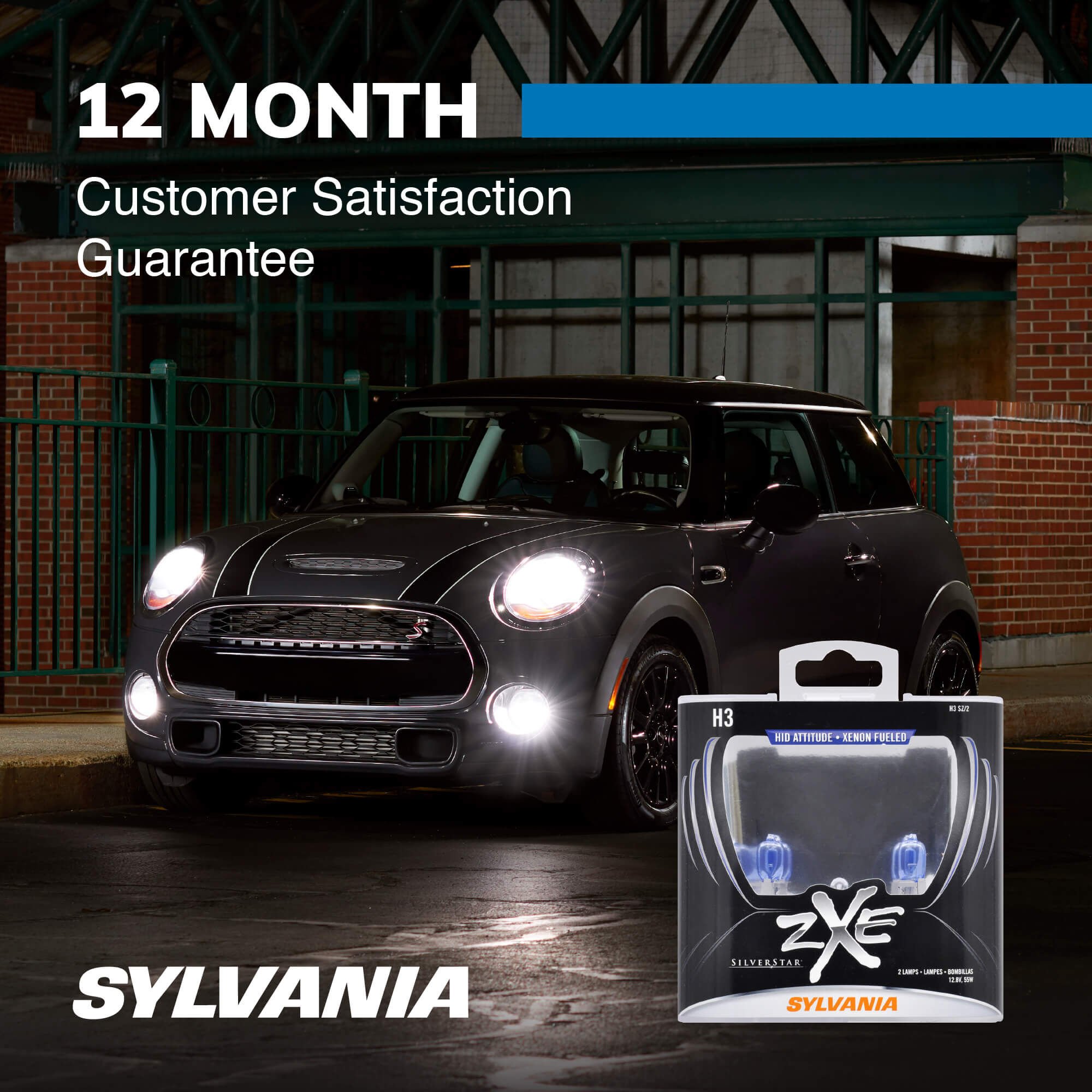 SYLVANIA H3 SilverStar zXe Halogen Fog Bulb 2 Pack